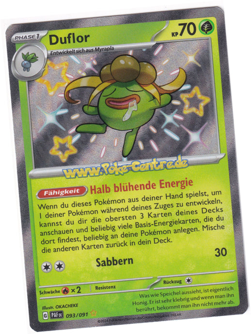 Duflor 093/091 Shiny Rare - Karmesin & Purpur - Paldeas Schicksale Deutsch