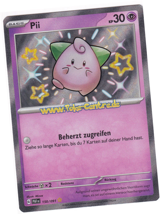 Pii 150/091 Shiny Rare - Karmesin & Purpur - Paldeas Schicksale Deutsch