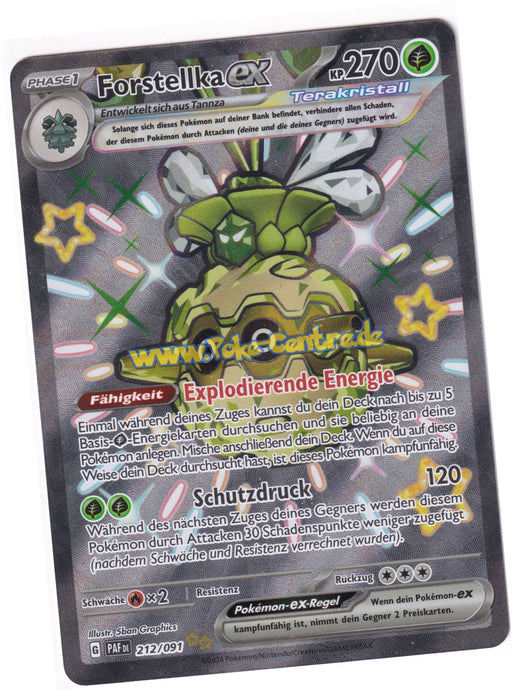 Forstellka ex 212/091 Shiny Ultra Rare - Karmesin & Purpur - Paldeas Schicksale Deutsch