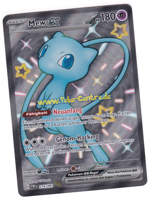 Mew ex 216/091 Shiny Ultra Rare - Karmesin & Purpur - Paldeas Schicksale Deutsch