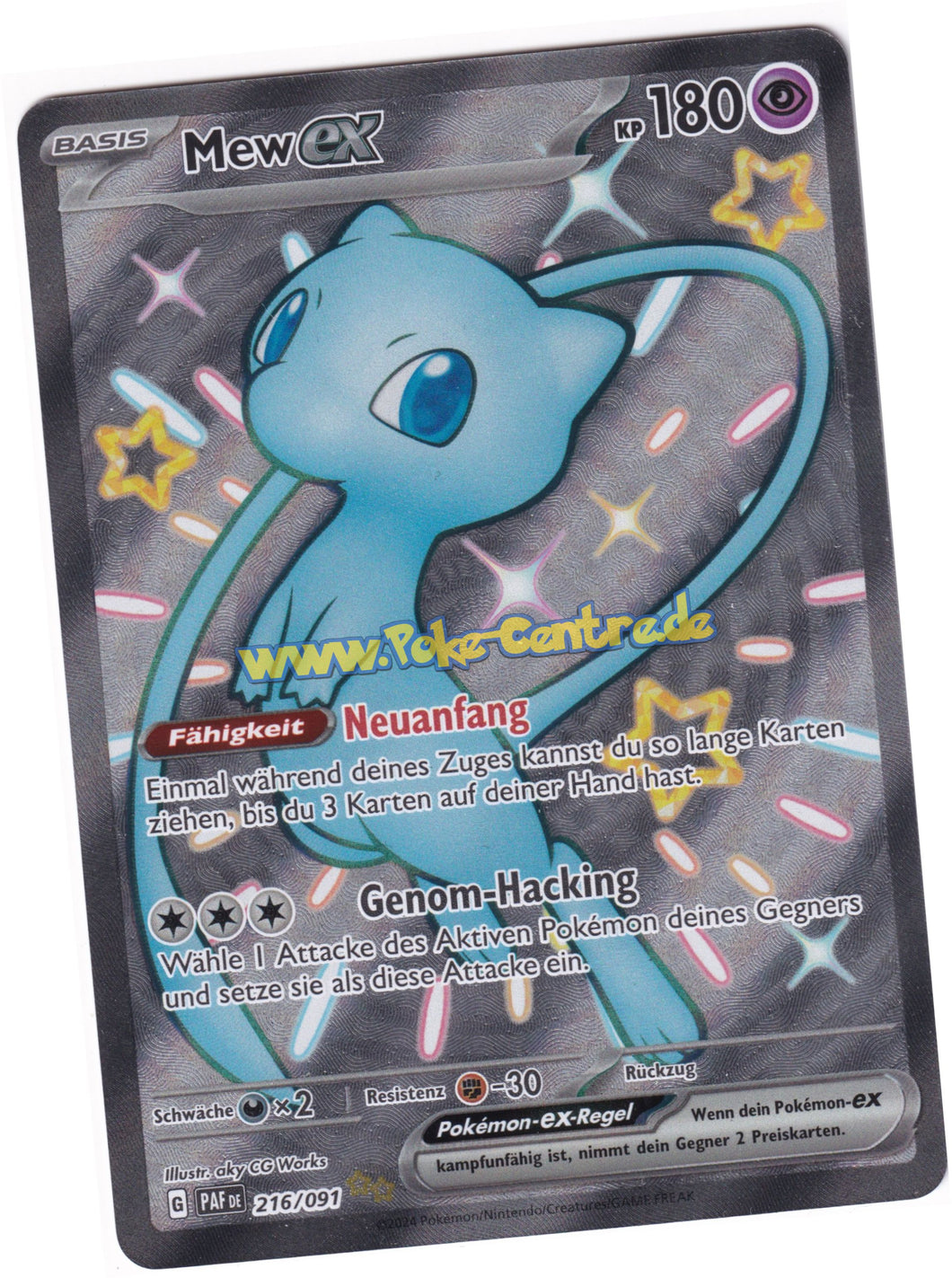 Mew ex 216/091 Shiny Ultra Rare - Karmesin & Purpur - Paldeas Schicksale Deutsch