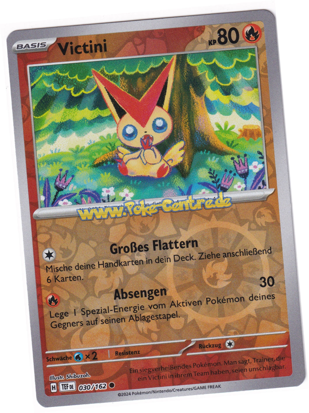 Victini 030/162 Common Reverse Holo - Karmesin & Purpur - Gewalten der Zeit Deutsch