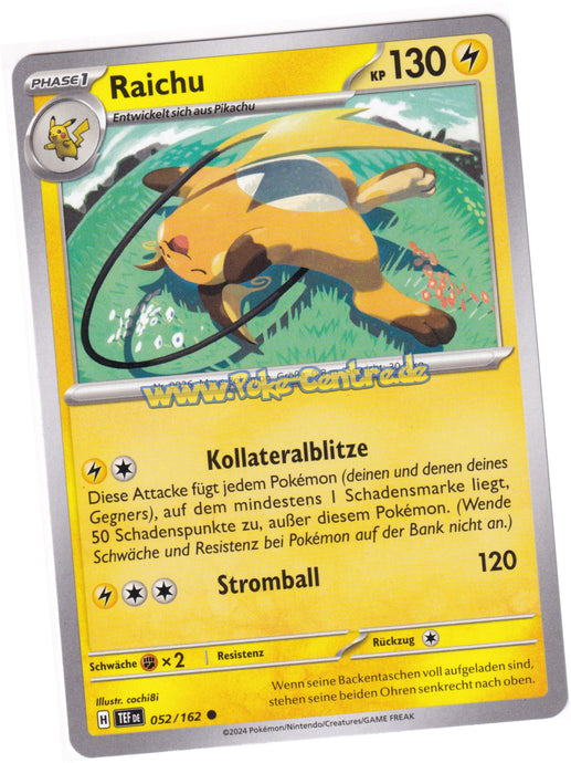 Raichu 052/162 Common - Karmesin & Purpur - Gewalten der Zeit Deutsch