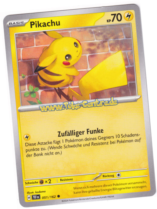 Pikachu 051/162 Common - Karmesin & Purpur - Gewalten der Zeit Deutsch
