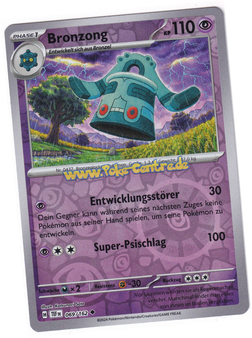 Bronzong 069/162 Uncommon Reverse Holo - Karmesin & Purpur - Gewalten der Zeit Deutsch