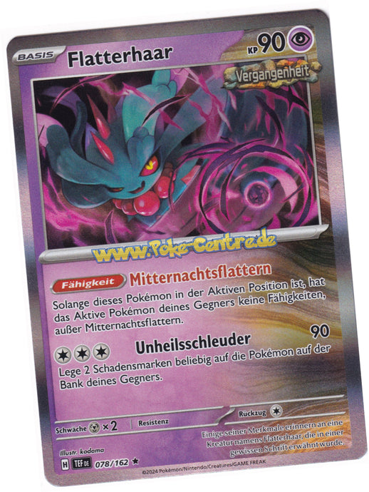 Flatterhaar 078/162 Rare Holo - Karmesin & Purpur - Gewalten der Zeit Deutsch