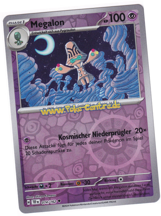 Megalon 074/162 Uncommon Reverse Holo - Karmesin & Purpur - Gewalten der Zeit Deutsch