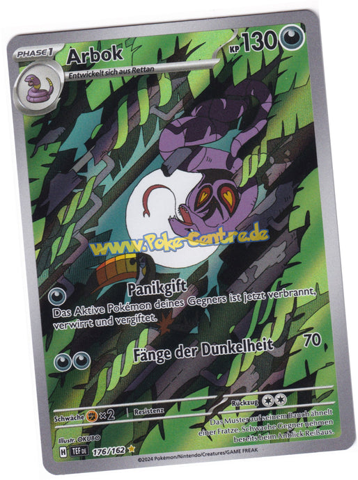 Arbok 176/162 Illustration Rare - Karmesin & Purpur - Gewalten der Zeit Deutsch