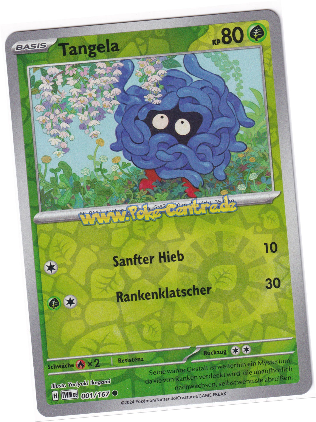 Tangela 001/167 Common Reverse Holo - Karmesin & Purpur - Maskerade im Zwielicht Deutsch