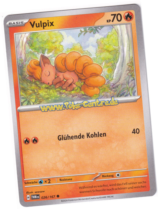 Vulpix 026/167 Common - Karmesin & Purpur - Maskerade im Zwielicht Deutsch