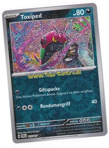 Toxiped 115/167 Common Reverse Holo - Karmesin & Purpur - Maskerade im Zwielicht Deutsch