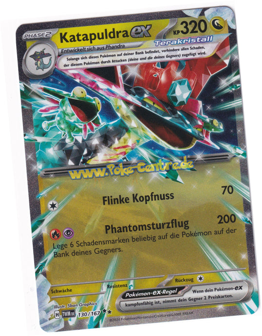 Katapuldra-ex 130/167 Double Rare  - Karmesin & Purpur - Maskerade im Zwielicht Deutsch