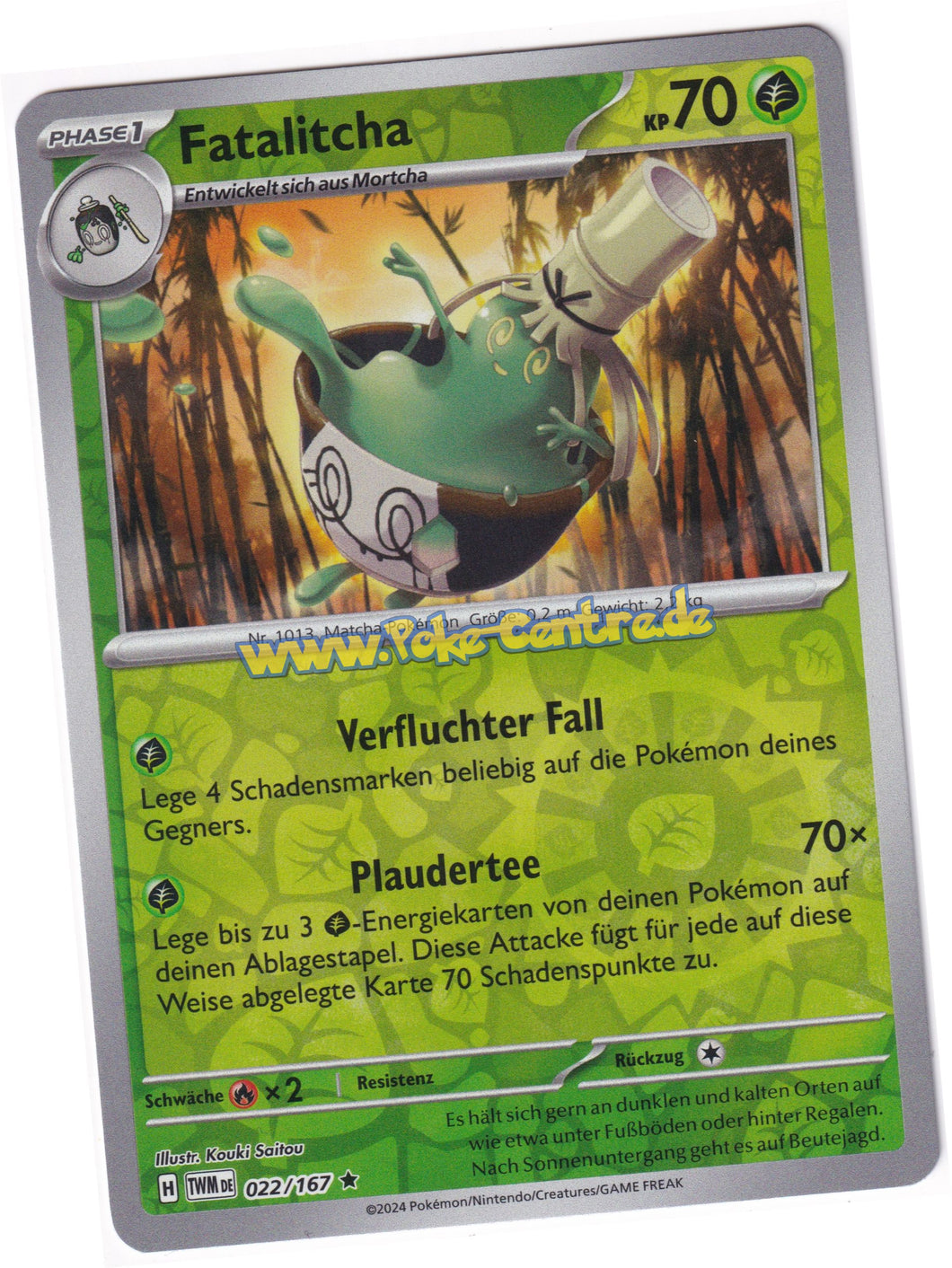 Fatalitcha 022/167 Rare Reverse Holo - Karmesin & Purpur - Maskerade im Zwielicht Deutsch