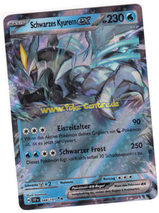 Schwarzes Kyurem-ex 048/191 Double Rare  - Karmesin & Purpur - Stürmische Funken Deutsch