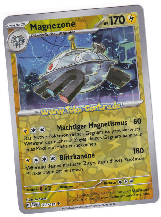 Magnezone 060/191 Uncommon Reverse Holo - Karmesin & Purpur - Stürmische Funken Deutsch