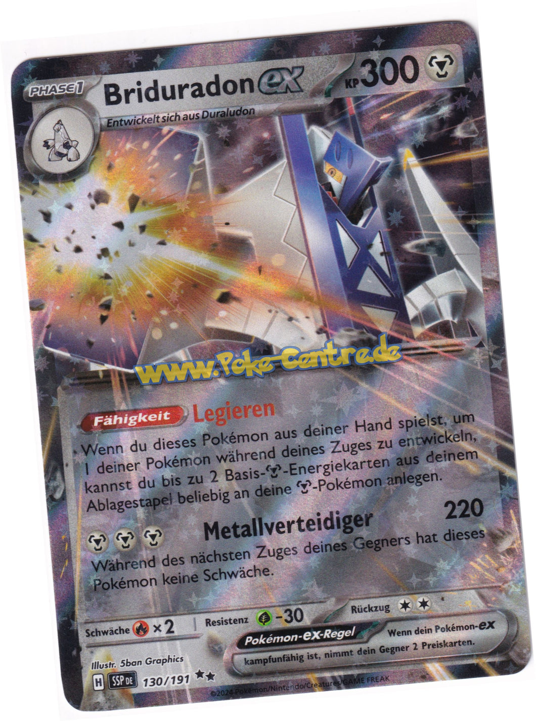 Briduradon-ex 130/191 Double Rare  - Karmesin & Purpur - Stürmische Funken Deutsch