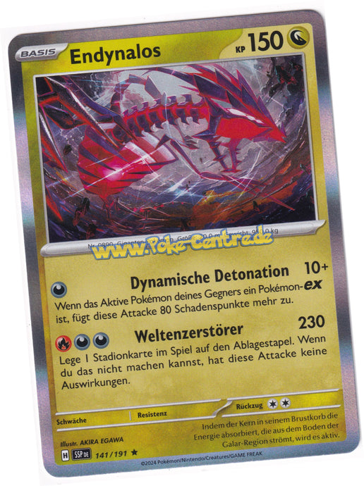 Endynalos 141/191 Rare Holo - Karmesin & Purpur - Stürmische Funken Deutsch