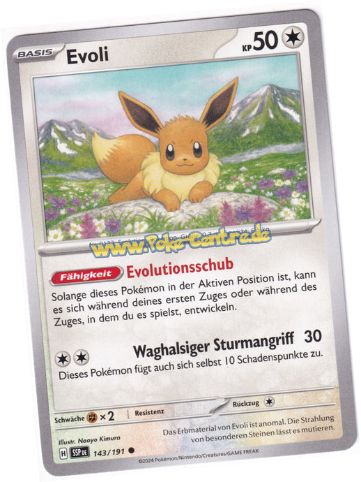 Evoli 143/191 Common - Karmesin & Purpur - Stürmische Funken Deutsch