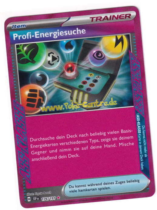 Profi-Energiesuche 176/191 ACE Rare - Karmesin & Purpur - Stürmische Funken Deutsch