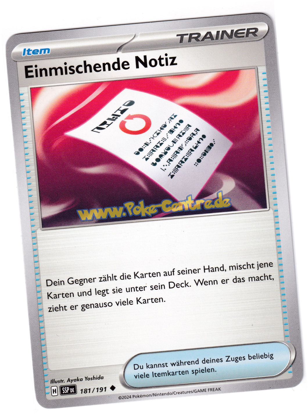 Einmischende Notiz 181/191 Uncommon - Karmesin & Purpur - Stürmische Funken Deutsch