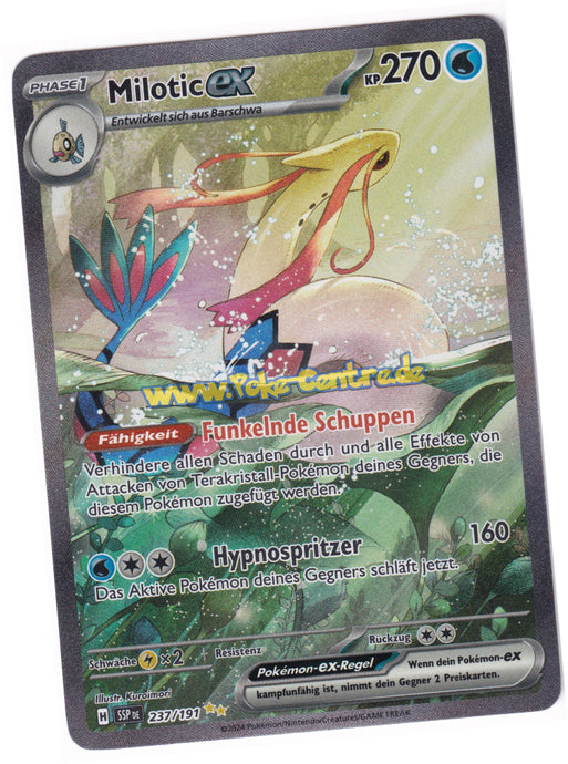Milotic-ex 237/191 Special Illustration Rare - Karmesin & Purpur - Stürmische Funken Deutsch