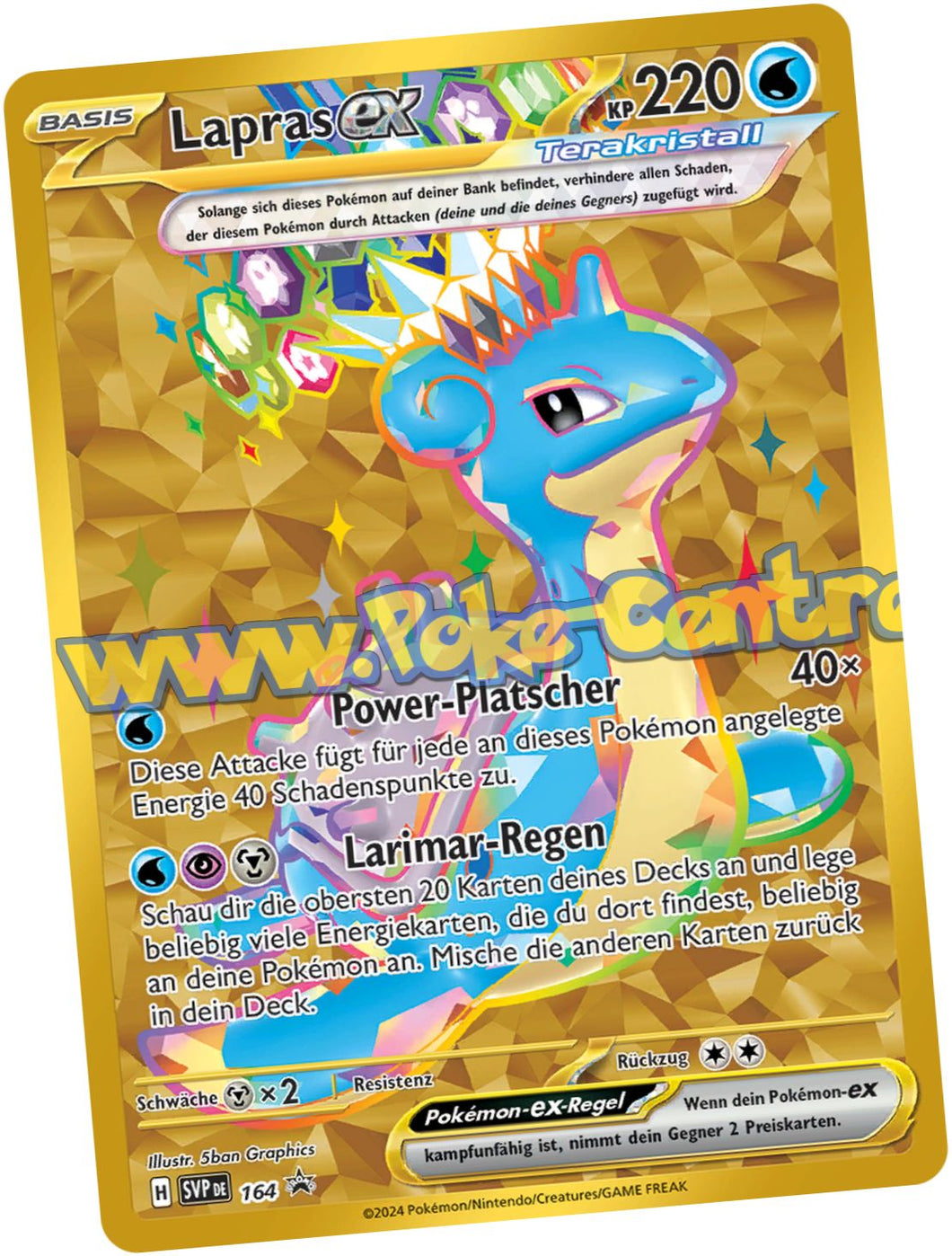 Lapras-ex SVP DE 164 Black Star Promo - Karmesin & Purpur - Stellarkrone Deutsch