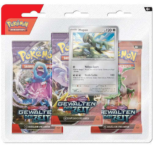 Pokemon Karmesin & Purpur - Gewalten der Zeit 3-Pack Blister Mopex