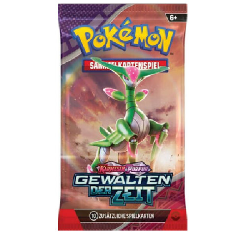 1x Pokemon Karmesin & Purpur - Gewalten der Zeit Booster Pack