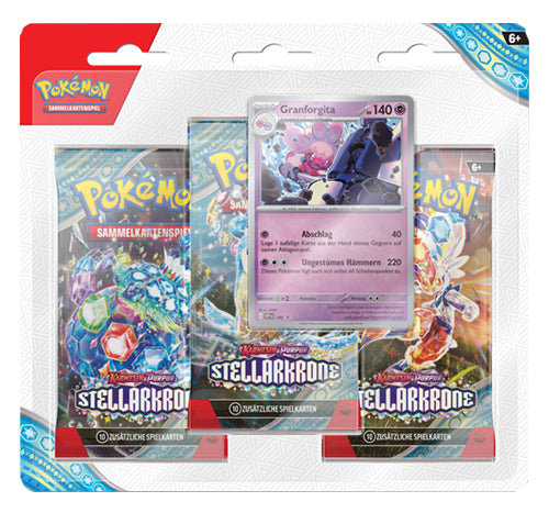 Pokemon Karmesin & Purpur - Stellarkrone 3-Pack Blister Granforgita