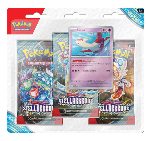 Pokemon Karmesin & Purpur - Stellarkrone 3-Pack Blister Latias