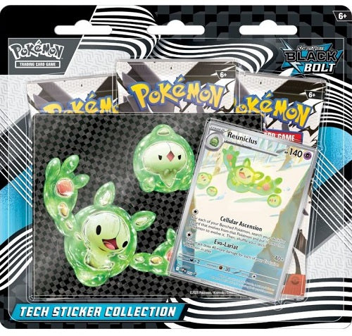 Pokemon Karmesin & Purpur schwarze Blitze (schwarz) Tech Sticker Kollektion deutsch