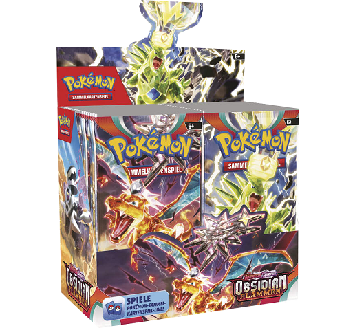 Pokemon Karmesin & Purpur - Obsidian Flammen Booster Display (36 Booster)