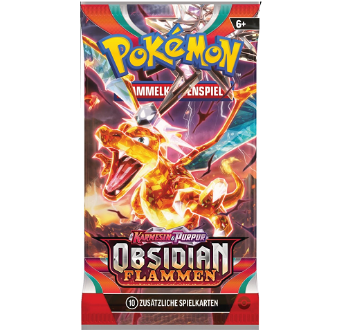 1x Pokemon Karmesin & Purpur - Obsidian Flammen Booster Pack