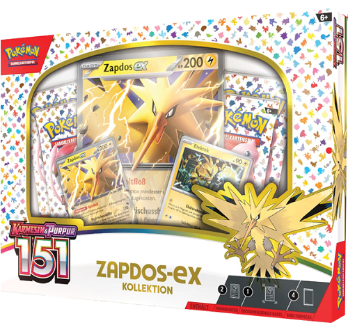 Pokemon Karmesin & Purpur - 151 - Zapdos-ex Kollektion