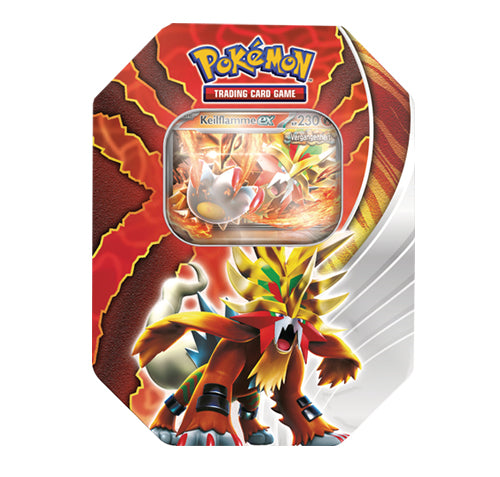 Pokémon Keilflamme-ex Tin Box