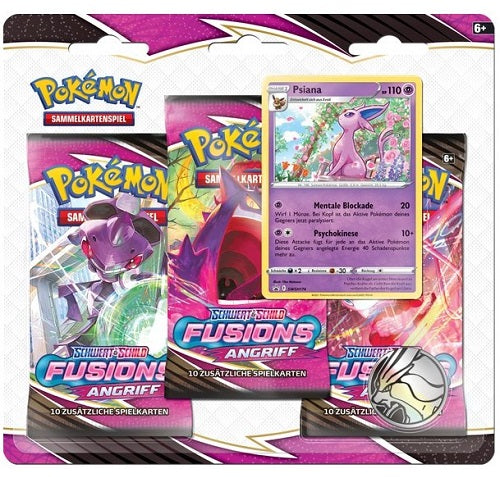 Schwert & Schild - Fusionsangriff 3-Pack Blister Psiana