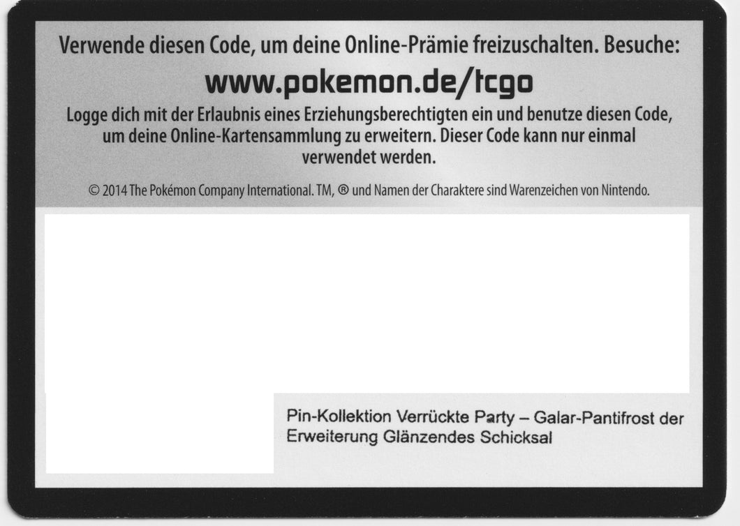 Pokémon Online Code Glänzendes Schicksal