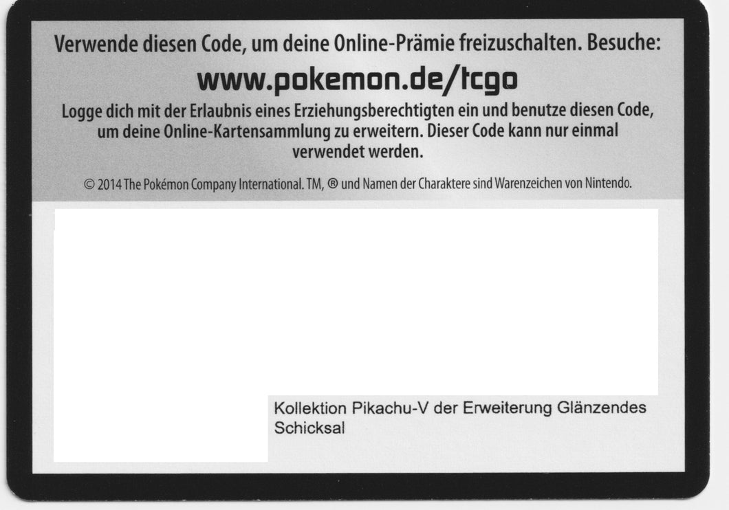 Pokémon Online Code Glänzendes Schicksal