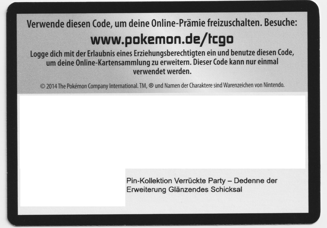 Pokémon Online Code Glänzendes Schicksal