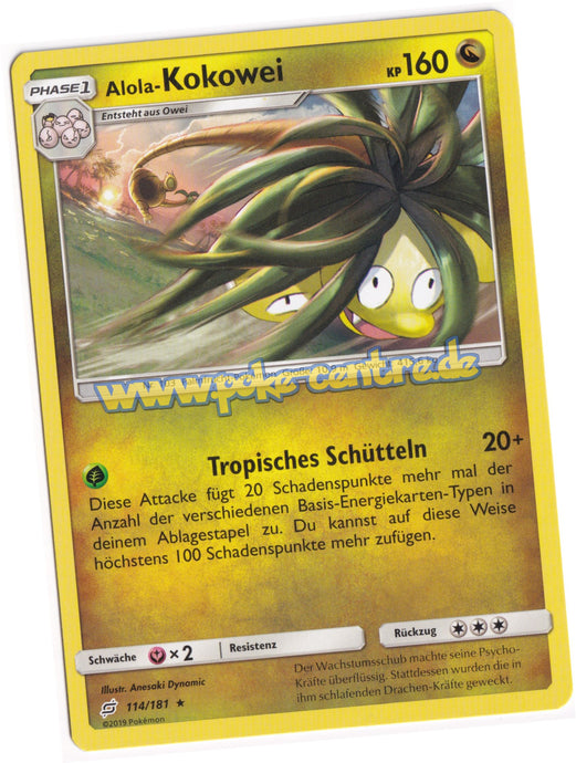 Alola-Kokowei 114/181 Rare - Teams sind Trumpf Deutsch