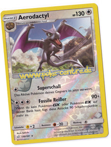 Aerodactyl 130/181 Rare Reverse Holo - Teams sind Trumpf Deutsch