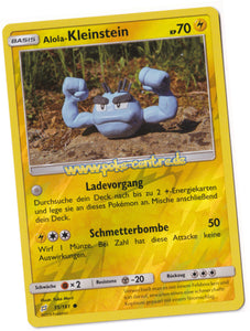 Alola-Kleinstein 35/181 Common Reverse Holo - Teams sind Trumpf Deutsch