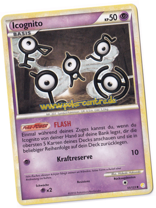 Icognito 55/123 Uncommon - Heartgold Soulsilver Deutsch