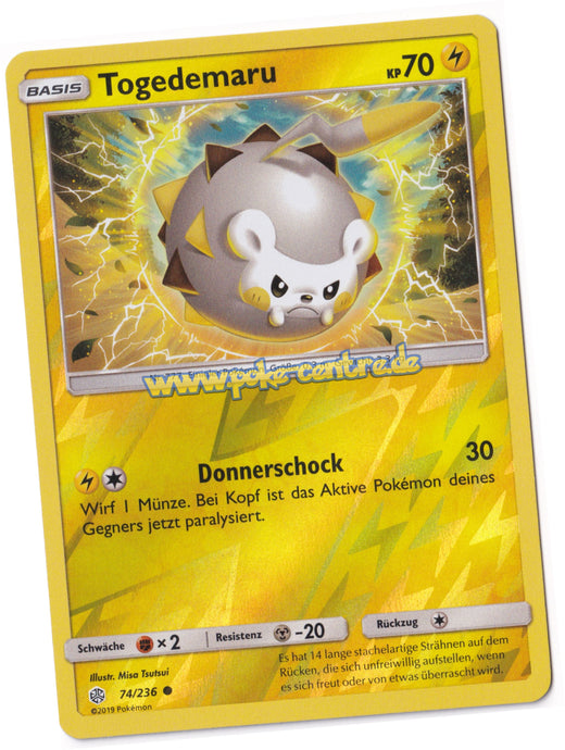 Togedemaru 74/236 Common Reverse Holo - Welten im Wandel Deutsch