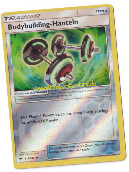 Bodybuilding-Hanteln 113/147 Uncommon Reverse Holo - Nacht in Flammen Deutsch