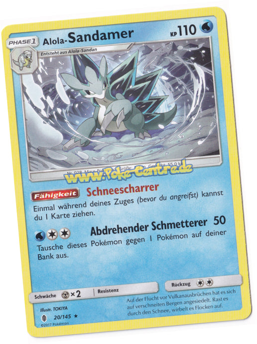 Alola-Sandamer 20/145 Rare - Stunde der Wächter Deutsch