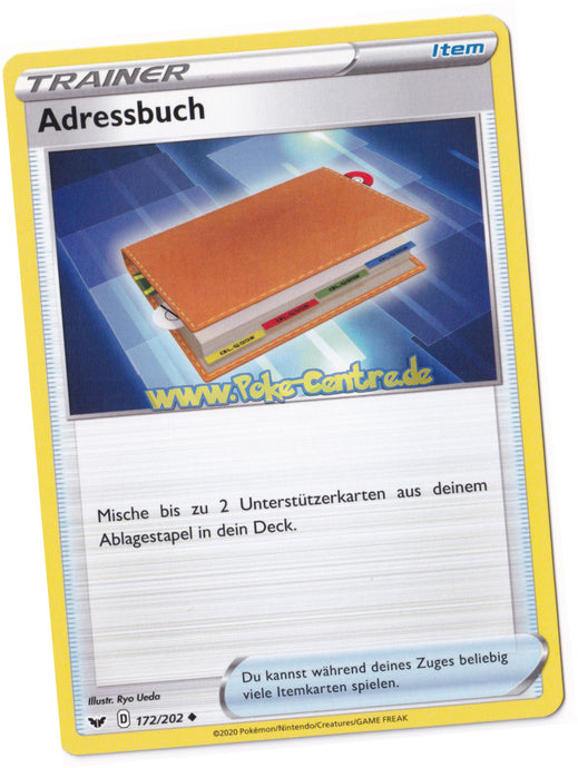 Adressbuch 172/202 Uncommon - Schwert & Schild Deutsch
