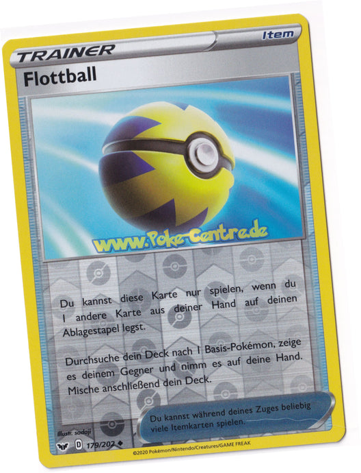 Flottball 179/202 Uncommon Reverse Holo - Schwert & Schild Deutsch