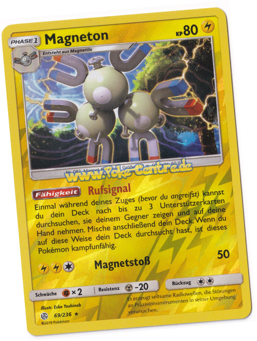 Magneton 69/236 Rare Reverse Holo - Welten im Wandel Deutsch
