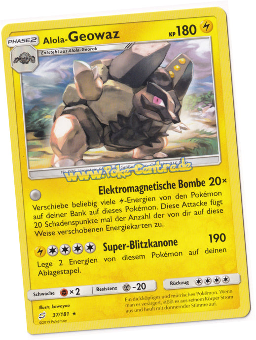 Alola-Geowaz 37/181 Rare - Teams sind Trumpf Deutsch